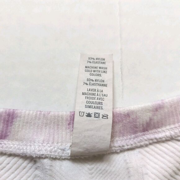 Offline Aerie Sports Bra Womens XS Pink Tie Dye Crop Tank Gym Workout Yoga Run - Picture 3 of 8